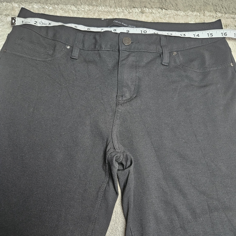 Calvin Klein Jeans Black Denim with Branded Metal Button - Picture 4 of 9